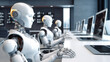 © EmmaStock - robot and technology using the laptop working in the office
