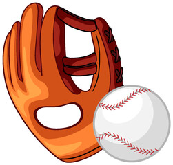 Sticker - Baseball Glove with Ball