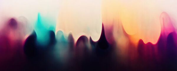 Wall Mural - Blur color glow paint stains purple wave texture