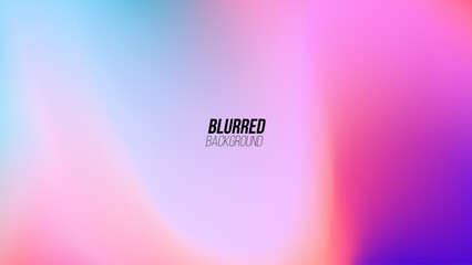 Poster - Blurred background with soft color gradients for creative graphic design. Vector illustration.