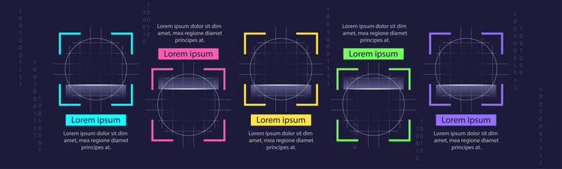 Poster - security measure infographic chart design template. abstract infochart with copy space. instructiona