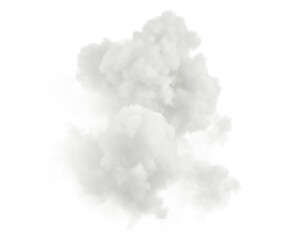 Aufkleber - Smoke cloud shapes on transparent backgrounds specials effect 3d render png