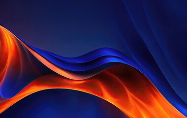 abstract flowing creamy blue and orange glossy liquid wallpaper. texture imitating running painting 