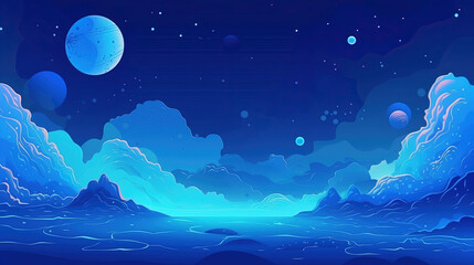 Wall Mural - Pattern design space background