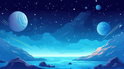 Wall Mural - Pattern design space background
