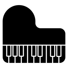 Poster - piano keys vector illustration