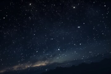 Wall Mural - the beautiful night sky with stars. generative ai