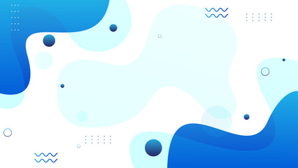 Wall Mural - abstract fluid background with blue color. suitable for presentation, web, banner, poster, layout, etc.