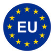 © infinity - European union flag sign. EU symbol png transparent vector illustration. Made in EU label or sticker
