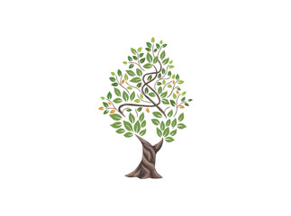 Wall Mural - abstract tree illustrations. decorative element