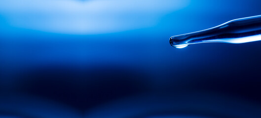Wall Mural - macro science background,macro science experiment background,laboratory research, dropping liquid to