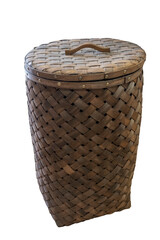 Wall Mural - Wicker basket with lid