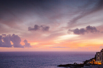 Sticker - sunset skyline of Funchal