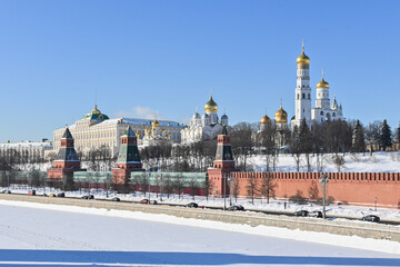 The Moscow Kremlin from the embankment.