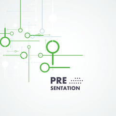 Poster - Abstract connecting dots and lines. Modern science and technology background. Vector illustration