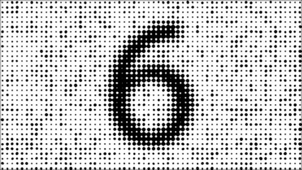 Wall Mural - top 10 countdown comical dots halftone background animation