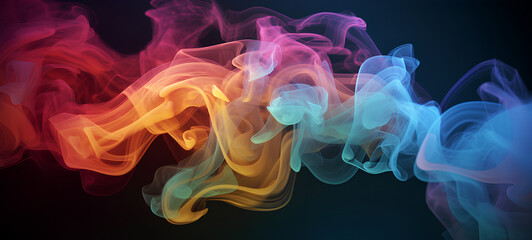 Wall Mural - Background with color smoke everywhere. IA generative.