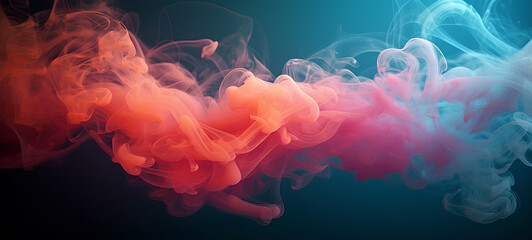 Wall Mural - Background with color smoke everywhere. IA generative.