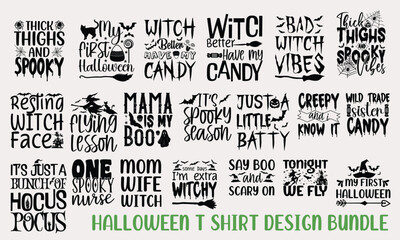 Halloween   SVG t-shirt design bundle. Graphics Typography quote vector Creative pumpkin scary trendy tee Skeleton seamless pattern Illustration. Ready   for print, costume, template, Striker, 