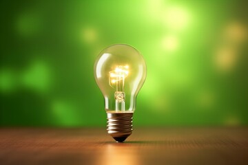 Poster - energy saving light. generate ai