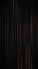Wall Mural - black luxury background with golden straight stripes. dark elegant dynamic abstract bg. trendy geome