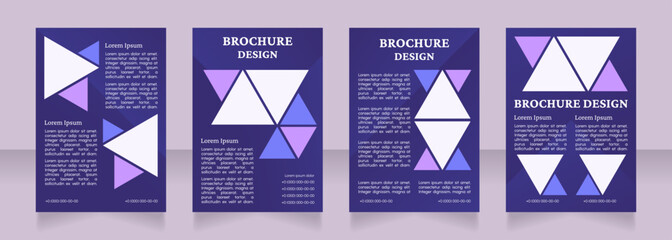 Healthy nutrition and fitness benefits blank brochure layout design. Vertical poster template set with empty copy space for text. Premade corporate reports collection. Editable flyer paper pages