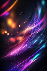 Poster - Color light trail background material