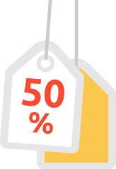 Poster - Discount brochure element design. Store sale. Special offer. Vector illustration with empty copy space for text. Editable shape for poster decoration. Creative and customizable component