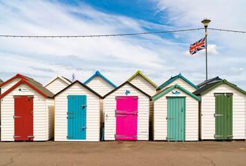 Goodrington Beach Huts, Paignton, Devon, UK