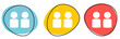 Button Banner für Website oder Business: 2 Personen oder Doppelzimmer