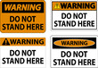 © Seetwo - Warning Sign Do Not Stand Here On White Background