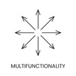 © GrandDesign - Icon depicting multifunctionality in vector line style