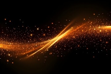 Wall Mural - Colorful orange particles background, ai generated