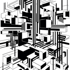 Poster - Technology background. Abstract digital illustration. Vector connection concept. Electronic round design. Modern abstraction lines. Seamless vector background.