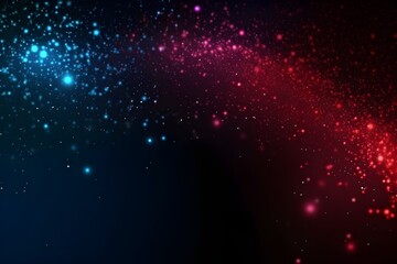 Wall Mural - Colorful blue particles background, ai generated