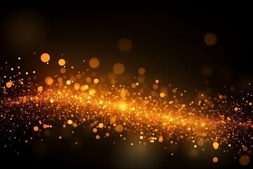 Wall Mural - Colorful orange particles background, ai generated