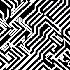 Poster - Technology background. Abstract digital illustration. Vector connection concept. Electronic round design. Modern abstraction lines. Seamless vector background.