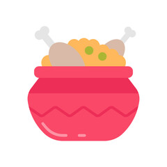 Wall Mural - Biryani icon in vector. Illustration