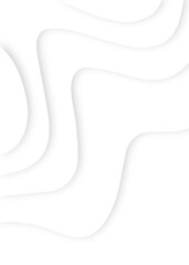 Poster - abstract curve line white background. soft smooth lines curving abstract white paper cut banner. geo