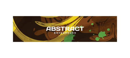 Poster - Colorful abstract banner template design background illustration