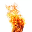 © Ecleposs - Burning Fire Flames on White Background generative AI
