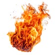 © Ecleposs - Burning Fire Flames on White Background generative AI