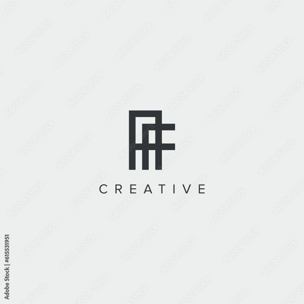 Alphabet letter AF FA unique logo vector template illustration. Stock ...