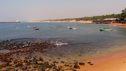 Canvas Print - Sinquerim beach in Goa, India