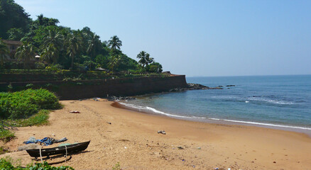 Poster - Sinquerim beach in Goa, India