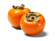 Persimmon isolated on transparent or white background, png