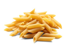 Penne Rigate Pasta Isolated On Transparent Or White Background, Png