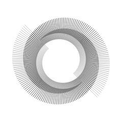Aufkleber - Spiral with dark lines as dynamic abstract vector background or logo or icon. Yin and Yang symbol.