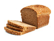 Whole grain bread isolated on transparent or white background, png
