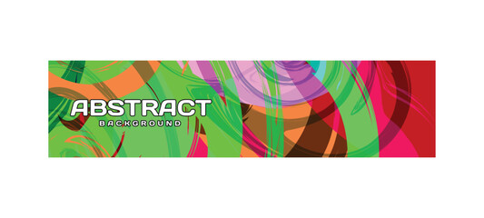 Poster - Colorful abstract modern banner template background isolated